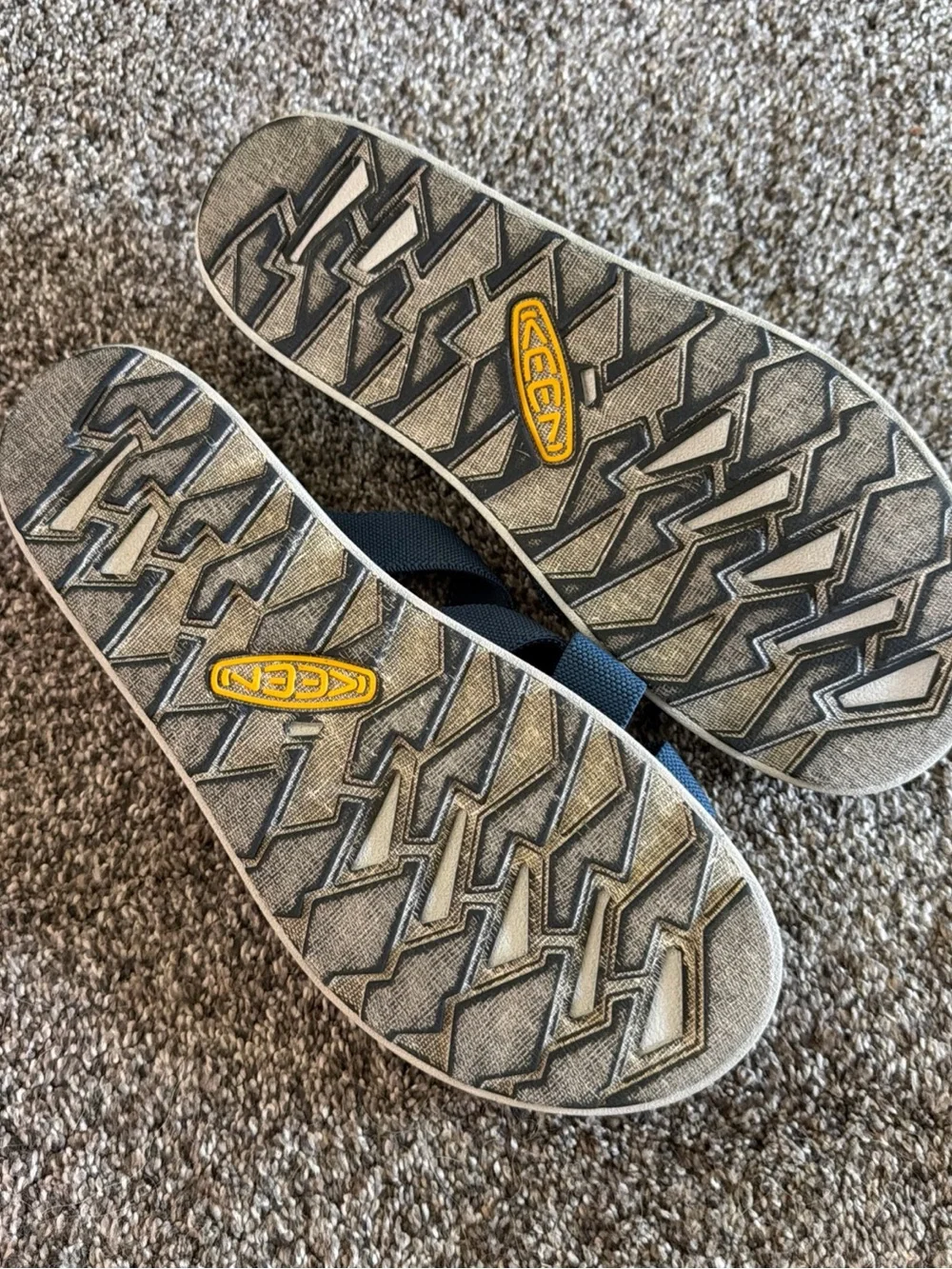 Keen Navy Blue Elle Slides Crisscross Strap Sandals